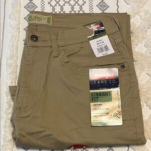 Wrangler Straight Fit Tan Jeans